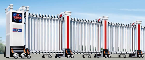 不銹鋼電動伸縮門6