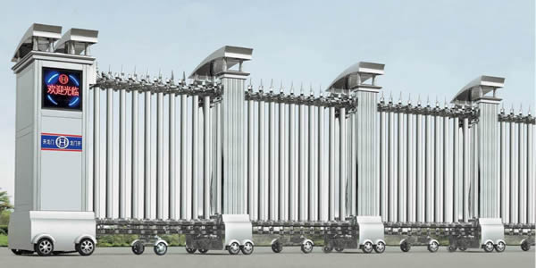 不銹鋼電動伸縮門15