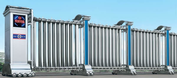 不銹鋼電動伸縮門14